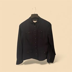 Pendleton blue blazer/jacket 98% virgin wool women’s petite size 14